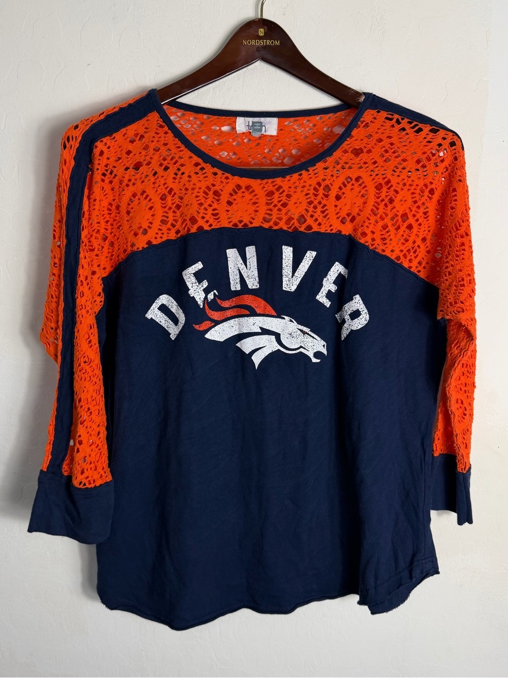 Touch by Alyssa Milano Denver Broncos Lace Top 2XL